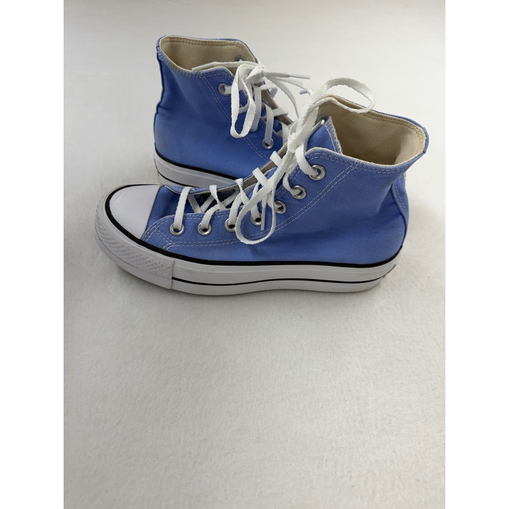 Converse Chuck Taylor All Star Platform High Top Blue Periwinkle Sneakers - Picture 2 of 4